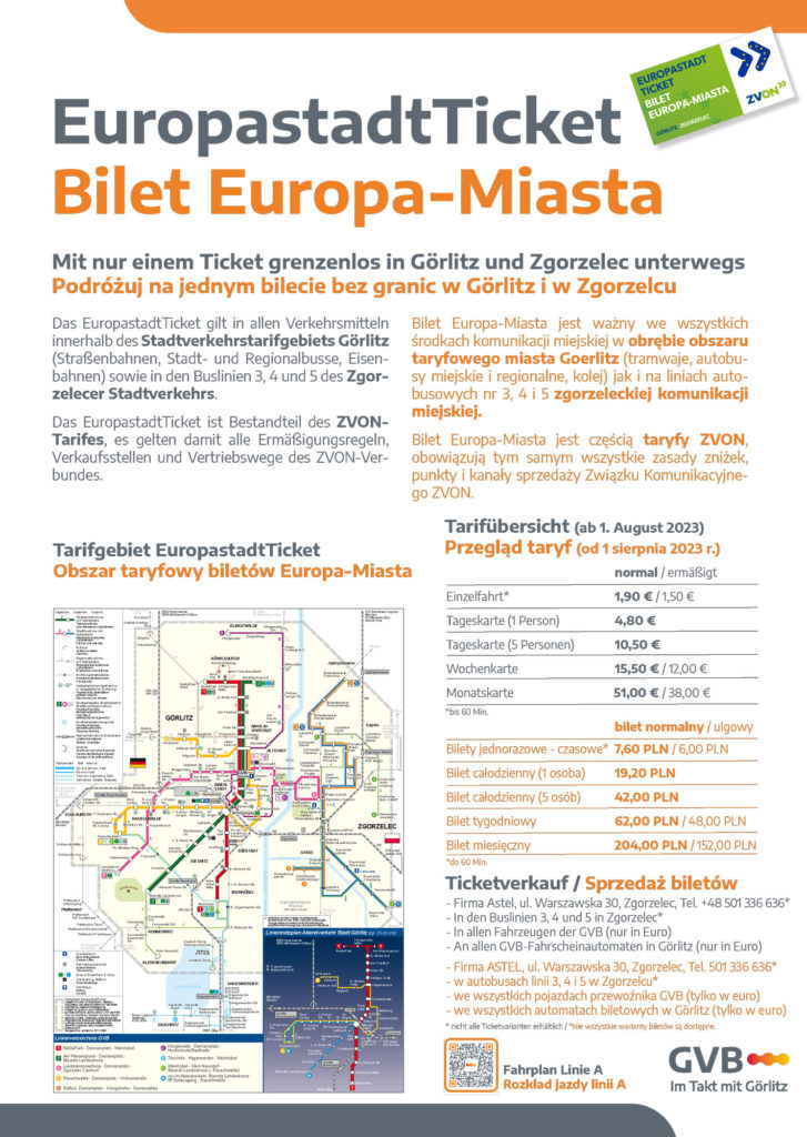 Bilet Europa-Miasta - nowy cennik i letnia oferta specjalna