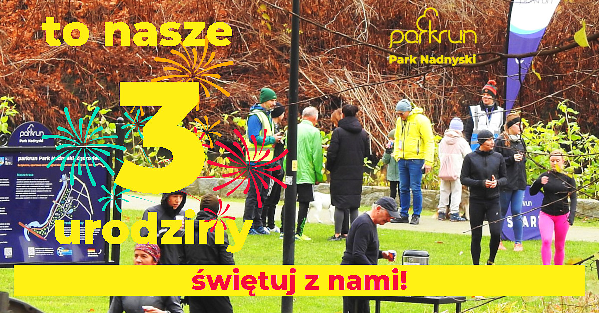 3. urodziny parkrun Park Nadnyski