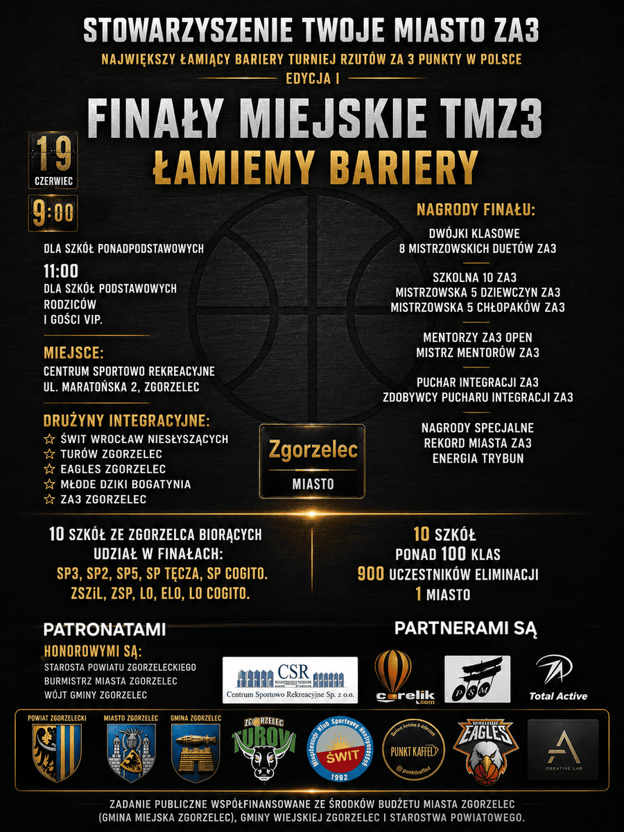 Finały Miejskie TMZ3 „Łamiemy Bariery” już 19 czerwca w Zgorzelcu!