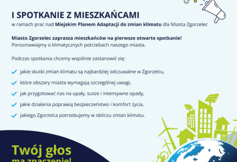 Porozmawiajmy o klimatycznej przyszłości Zgorzelca! Zaproszenie na spotkanie z mieszkańcami