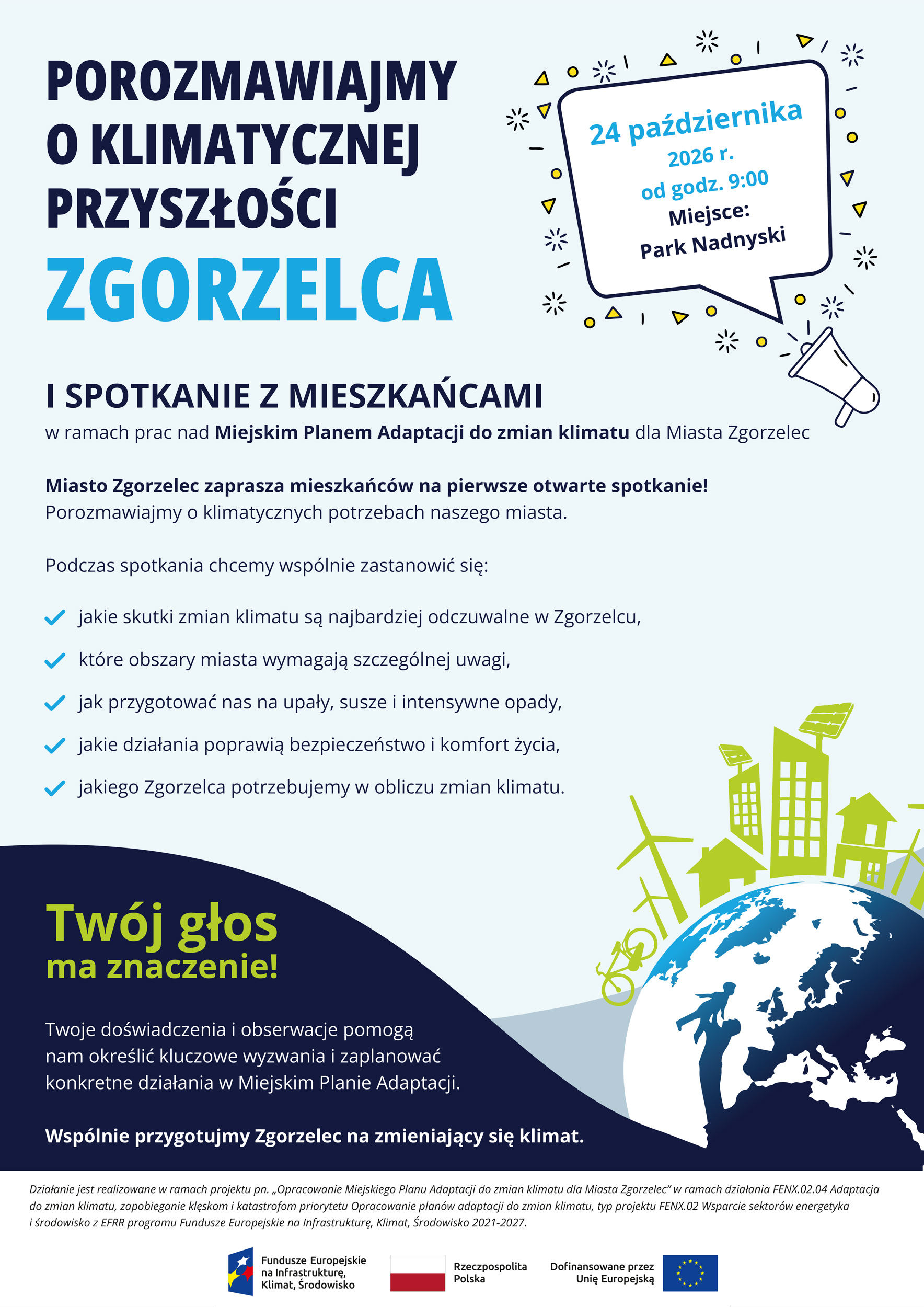 Porozmawiajmy o klimatycznej przyszłości Zgorzelca! Zaproszenie na spotkanie z mieszkańcami
