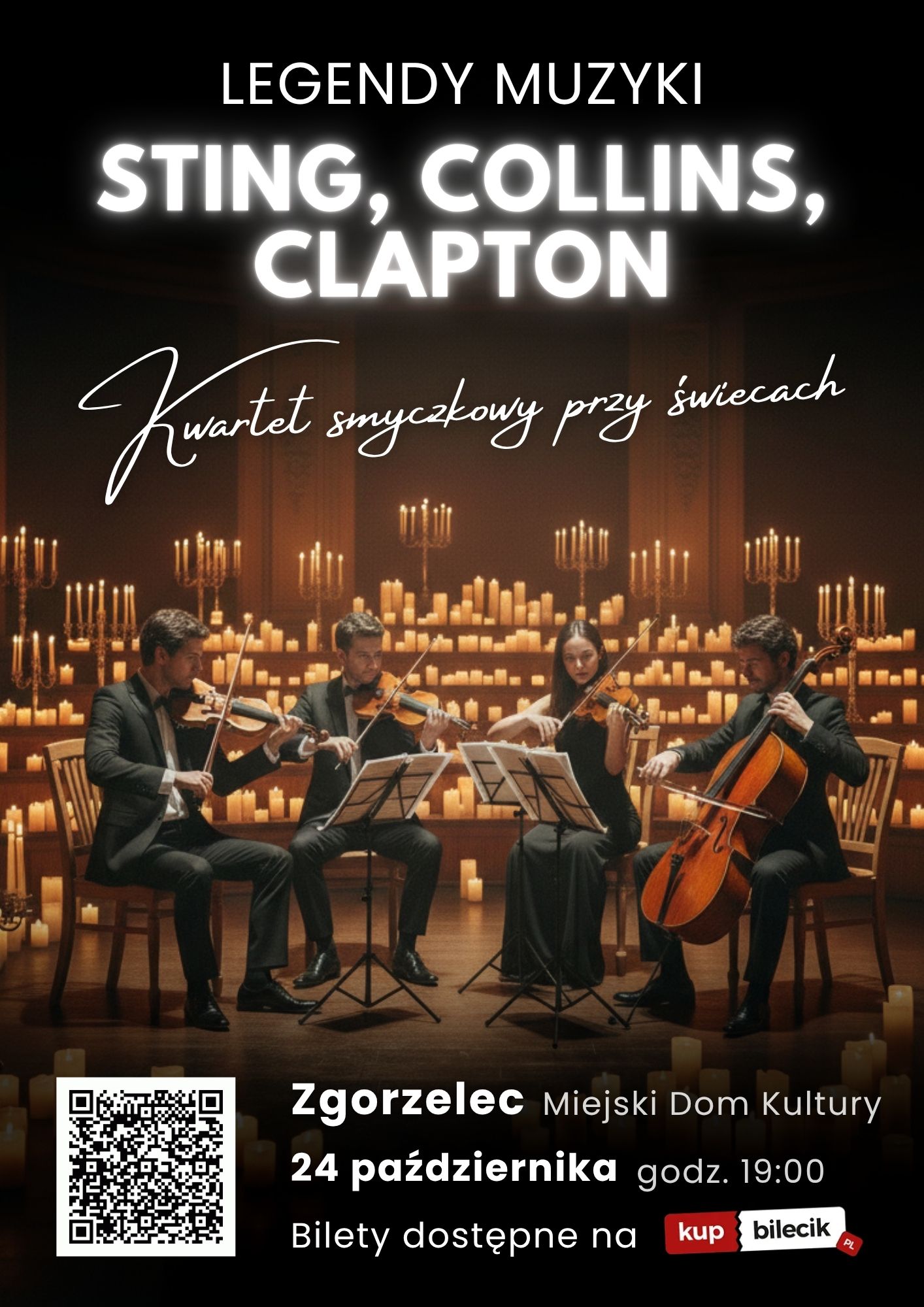 Koncert przy świecach Sting, Eric Clapton i Phil Collins